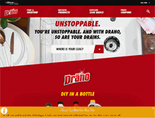 Tablet Screenshot of drano.com